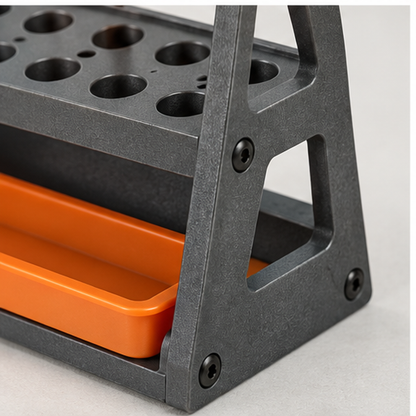 Brush Drying and Storage Rack — detail